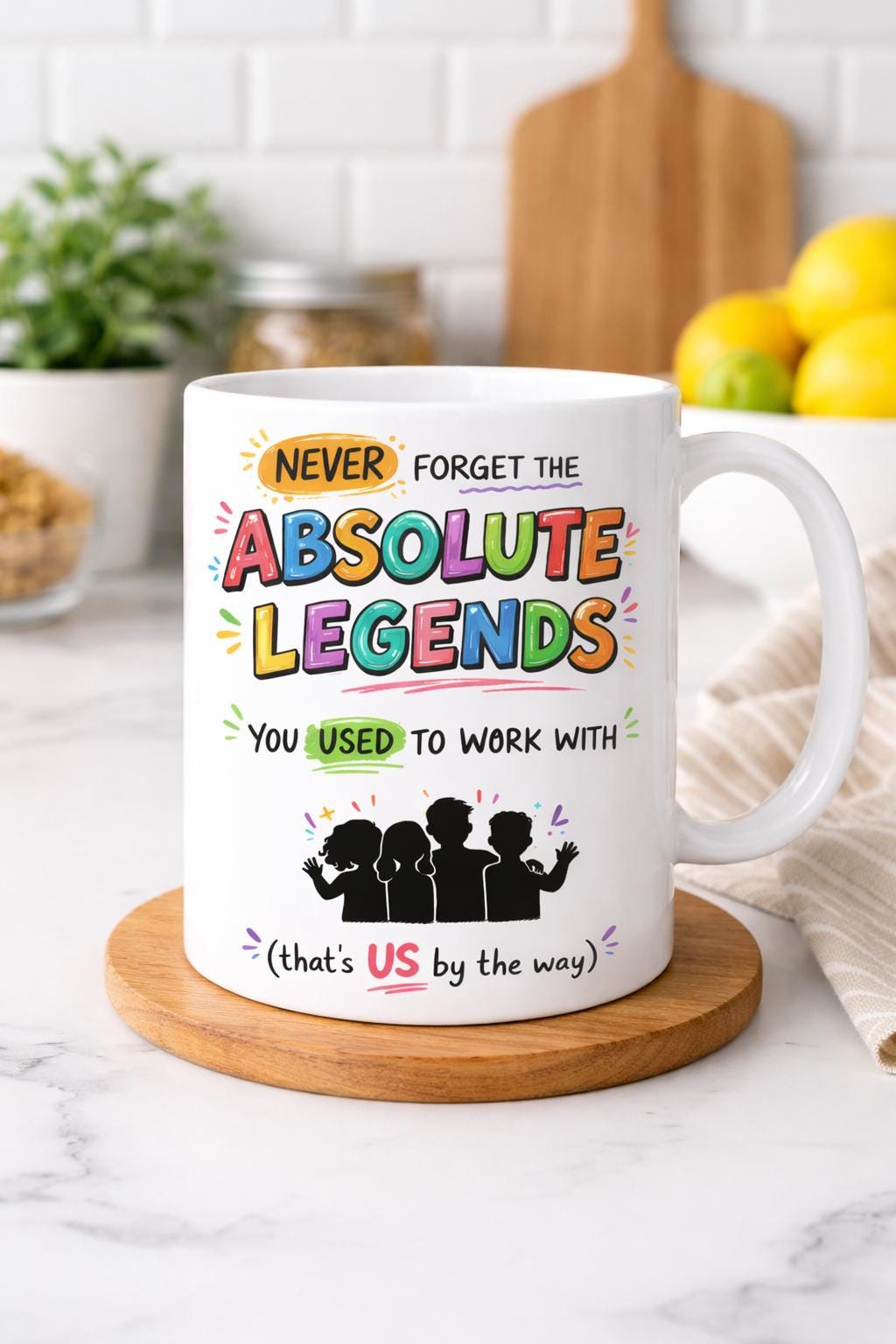 Funny Farewell Mug, Absolute Legends Colleagues Leaving Gift, Workplace Humor Mug
