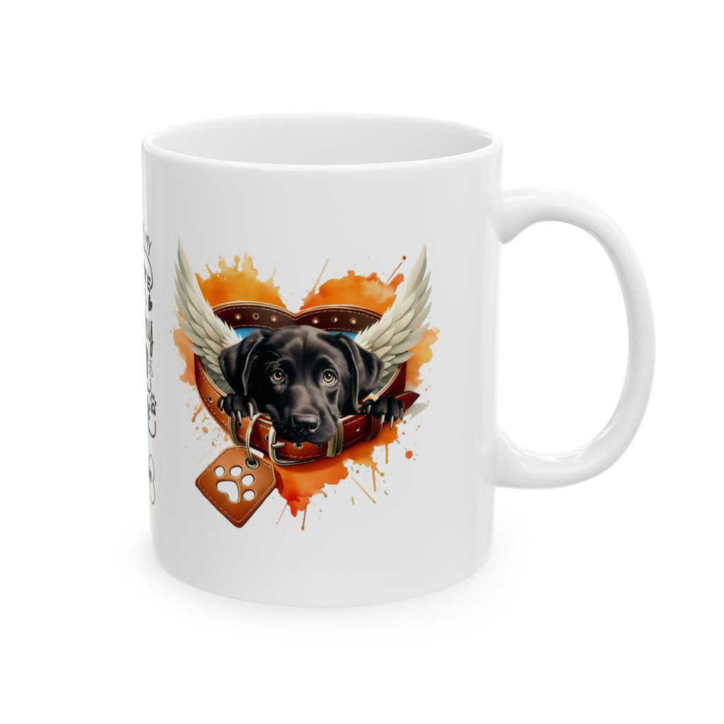 Personalised Labrador Memorial Mug: Rainbow Bridge Sympathy Gift