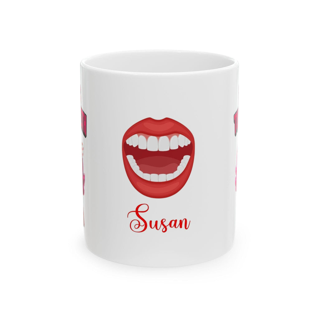 Miss Turkey Teeth Mug: Personalised Novelty Gift