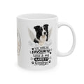 Personalised Border Collie Memorial Mug Personalised, Pet Loss Gift, Dog Remembrance Mug, Favourite Hello Hardest Goodbye 11oz