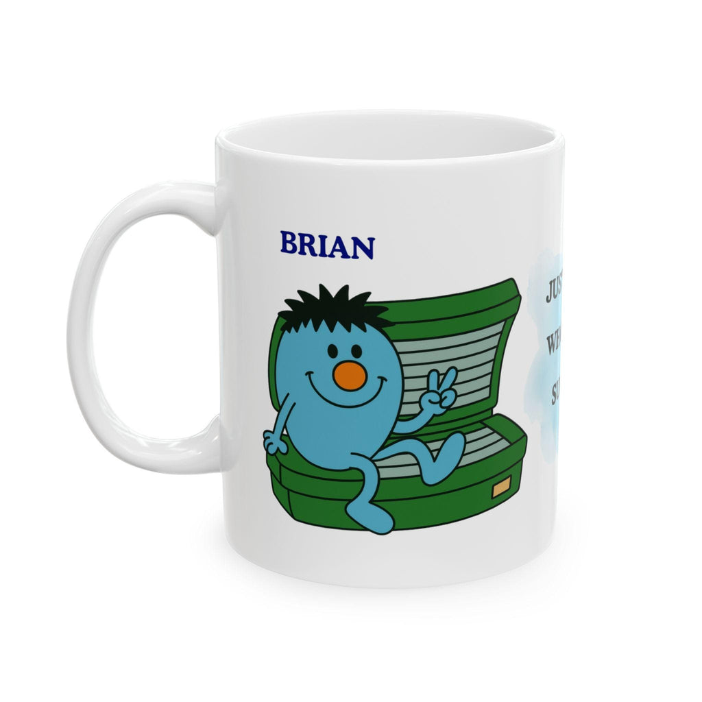 Personalised Just A Man Who Loves Sunbeds Lover Mug, Funny Novelty Gift, Him, His, Tanned, 11oz Ceramic