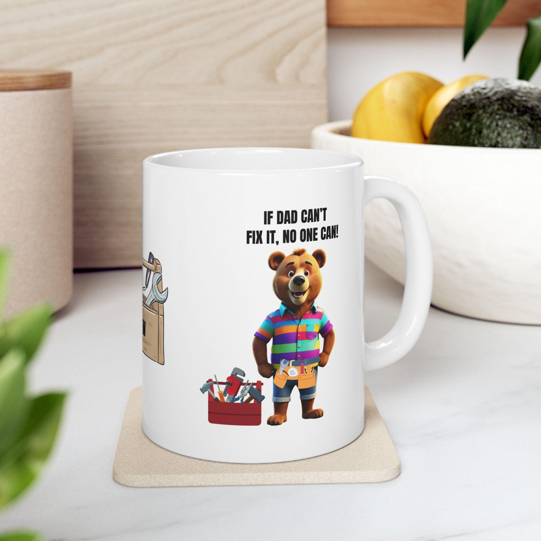 Personalised Dad Mug: If Dad Can't Fix It, No One Can