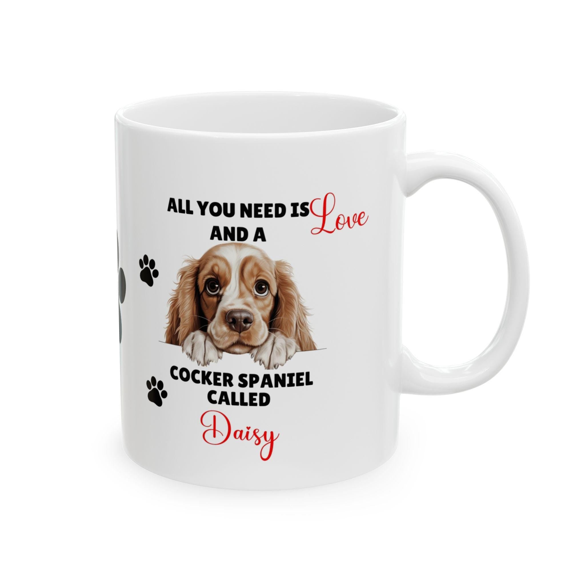 Personalised Cocker Spaniel Mug: Dog Lover Gift