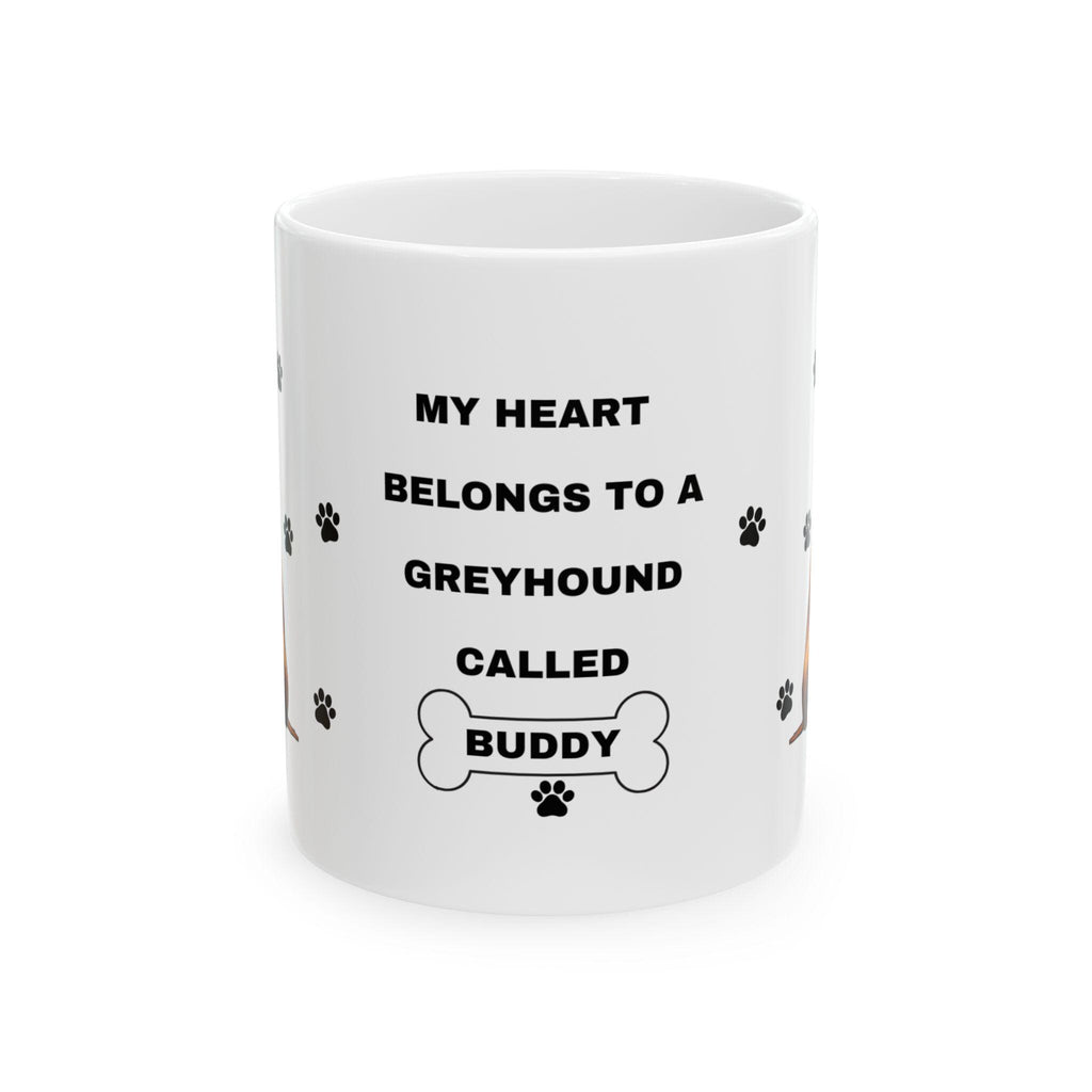 Personalised Grey Hound Mug: Dog Lover Gift