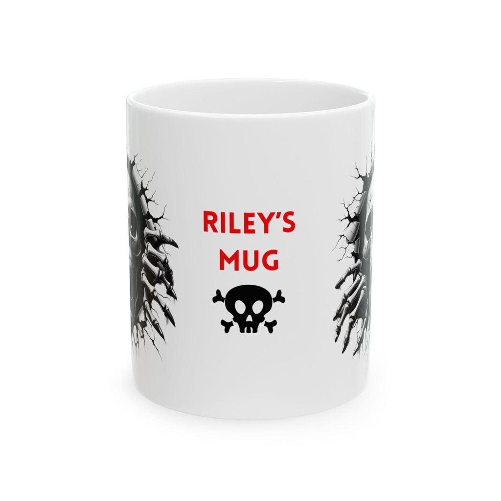 3D Skull Mug, Personalised Coffee Cup, Novelty Gift