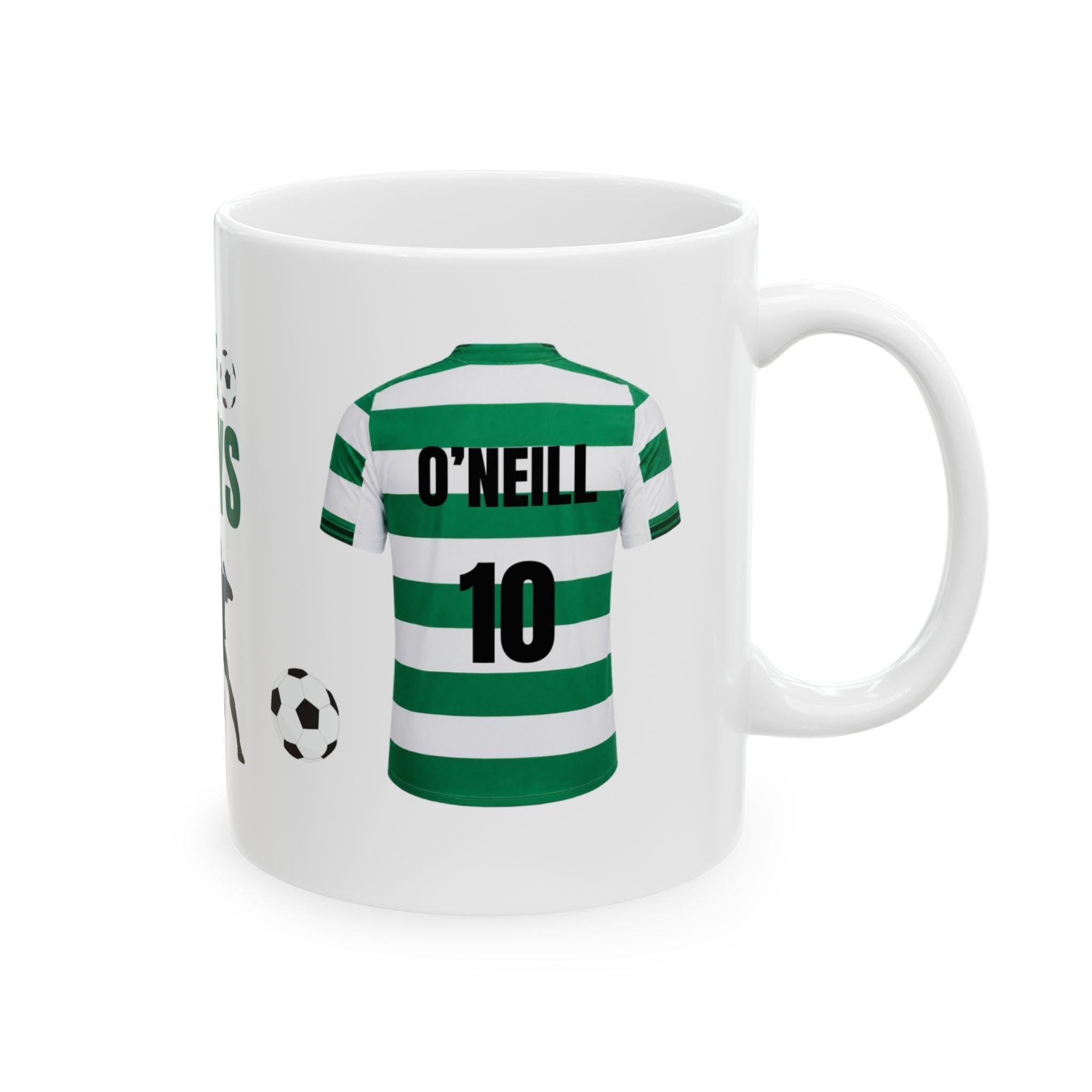 Celtic Themed Mug, THE BHOYS!, Personalised, Him, Her, Football, Gift, Xmas, Coffee, Tea, Birthday, cup