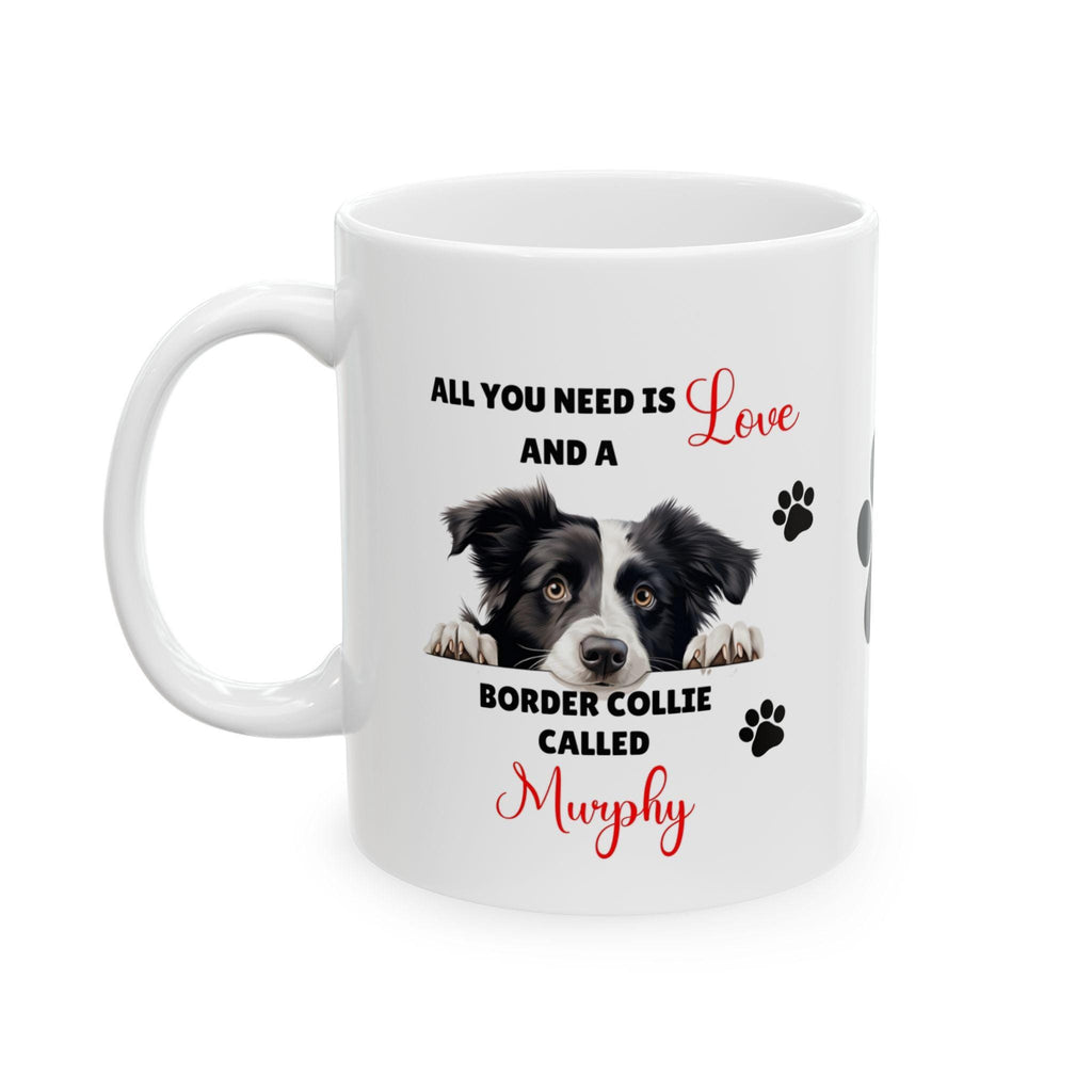 Personalised Border Collie Mug: Dog Lover Gift