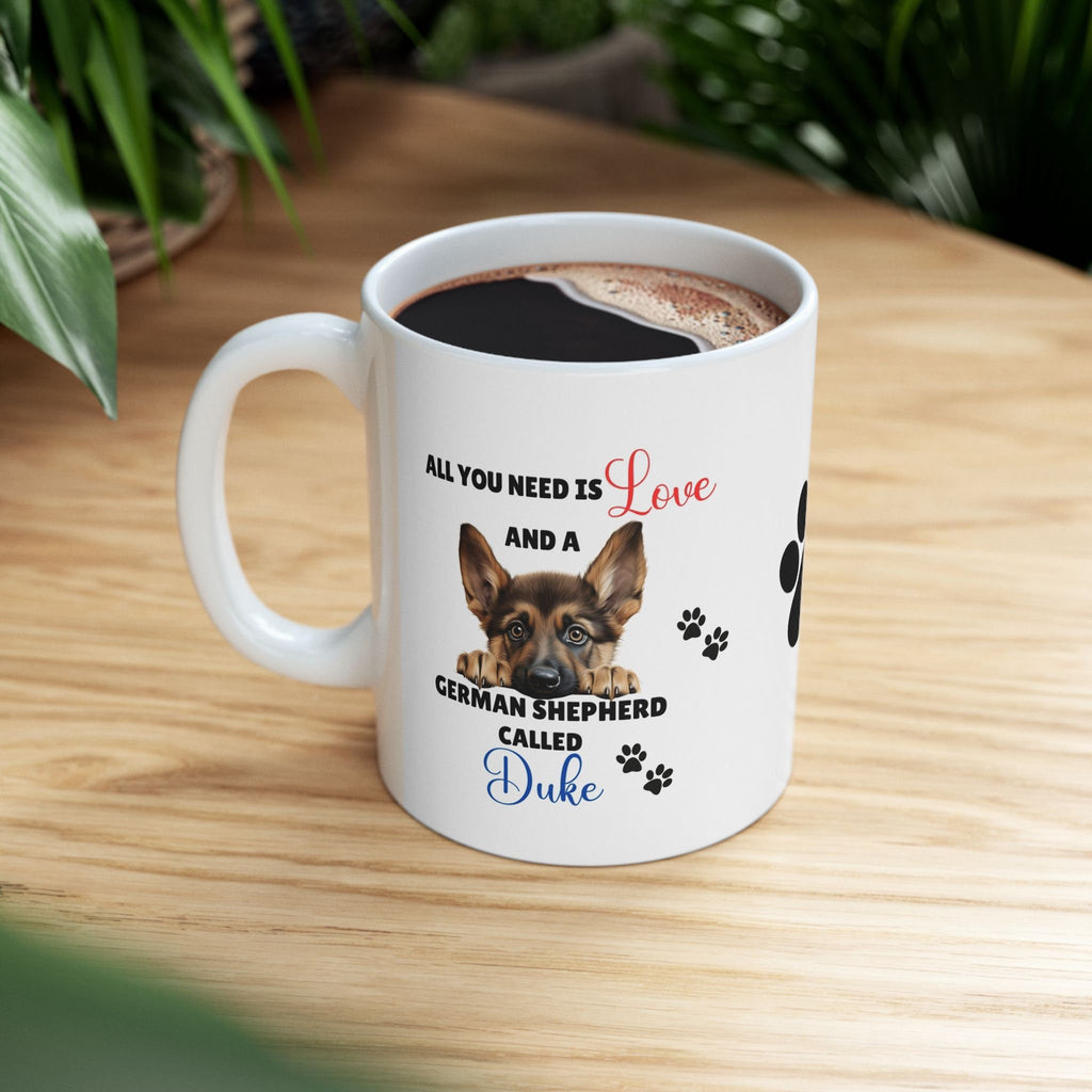 Personalised German Shepherd Mug: Dog Lover Gift