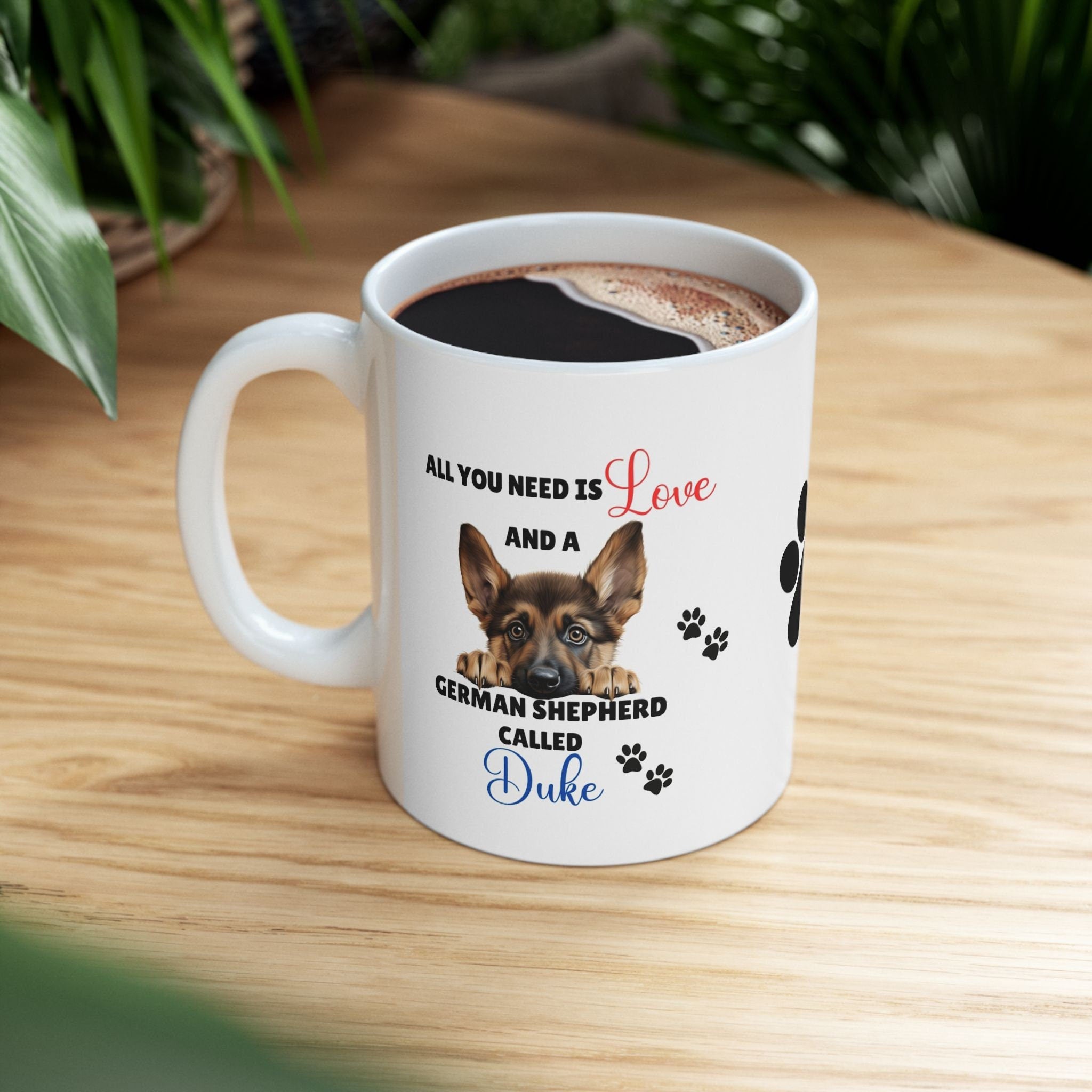 Personalised German Shepherd Mug: Dog Lover Gift