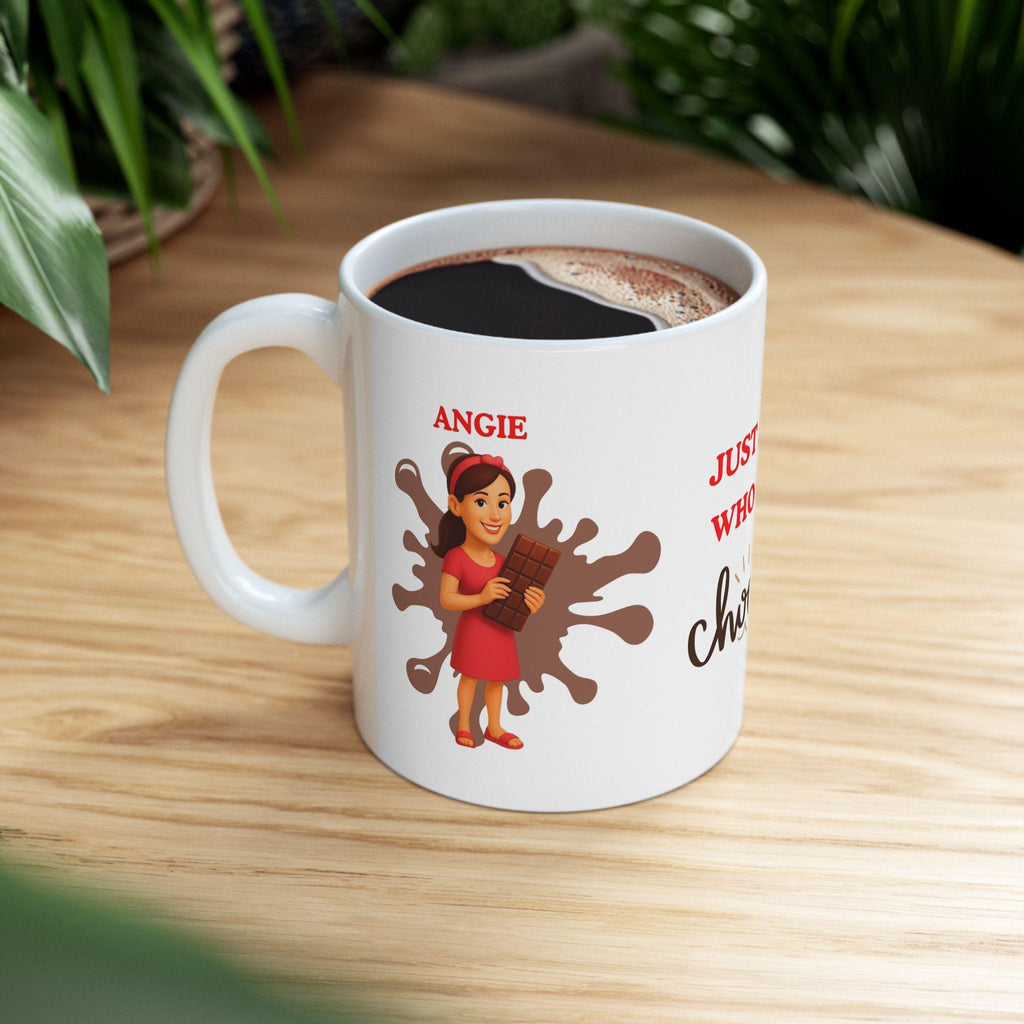 Personalised Chocolate Lover Mug, 11oz Coffee Cup, Gift for Her