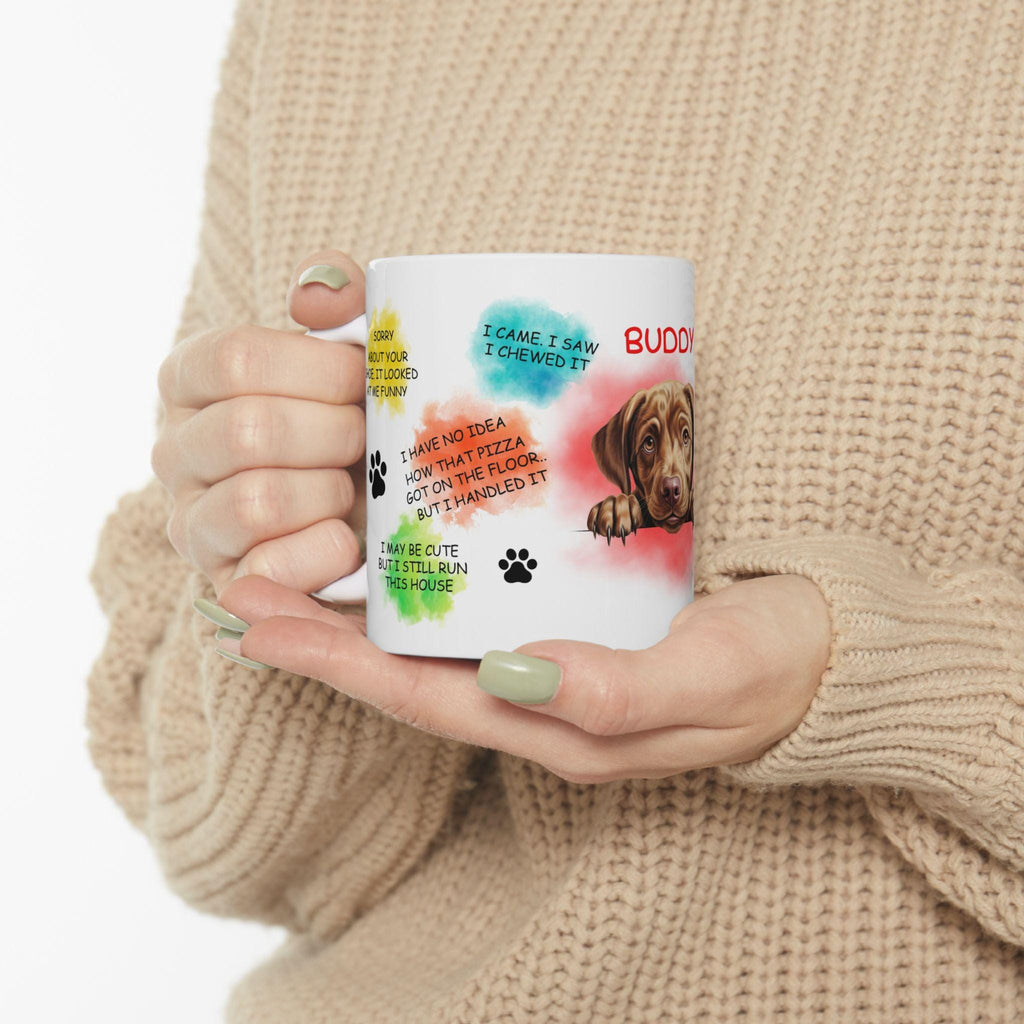Labrador personalised funny dog quote Mug, Dog Lover Gift