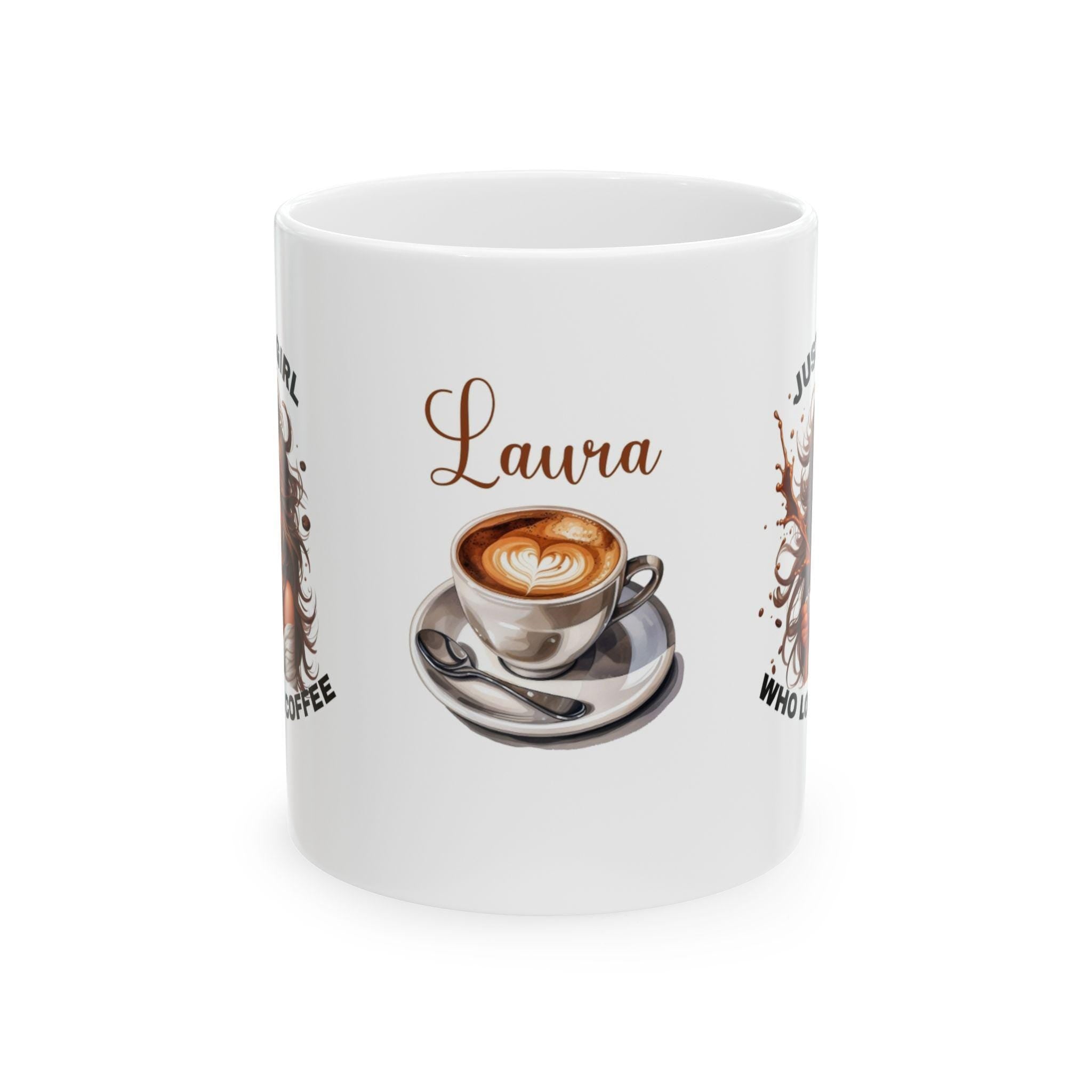 Just a Girl Who Loves Coffee Personalised Mug, Fun Gift