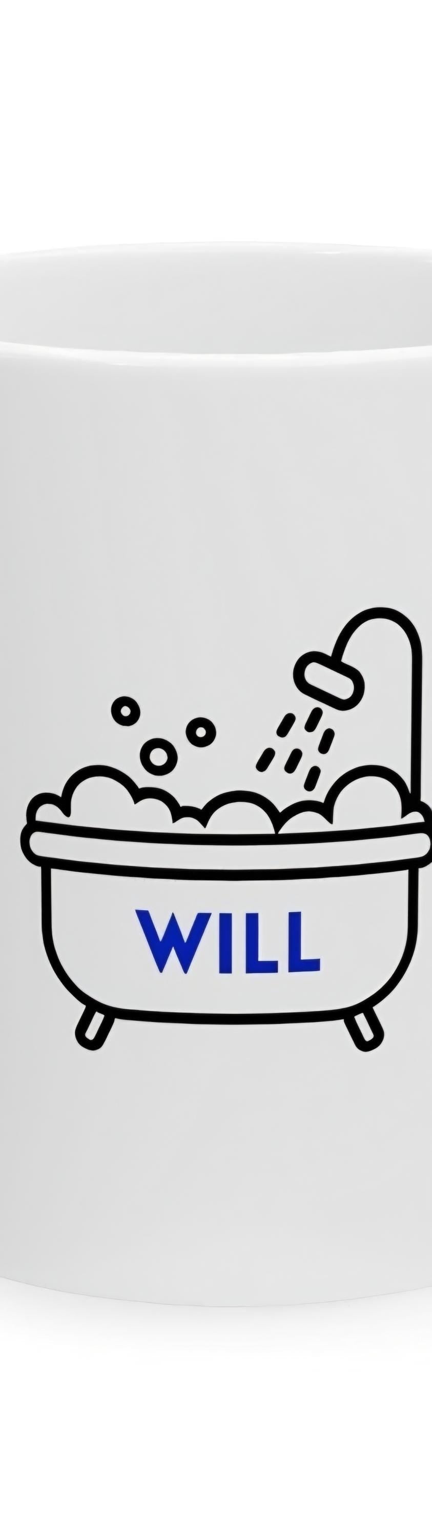 Mr always in the Bath Mug: Personalised Funny Gift