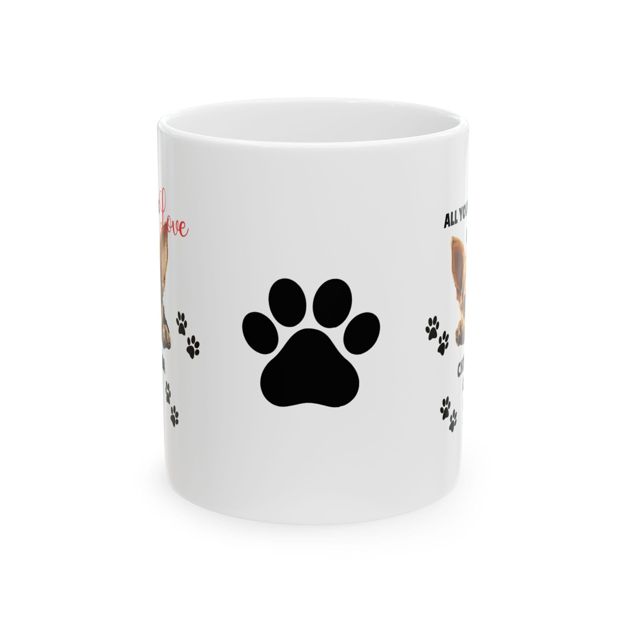 Personalised Chihuahua Mug: Dog Lover Gift, 11oz Ceramic Coffee Cup Drinkware