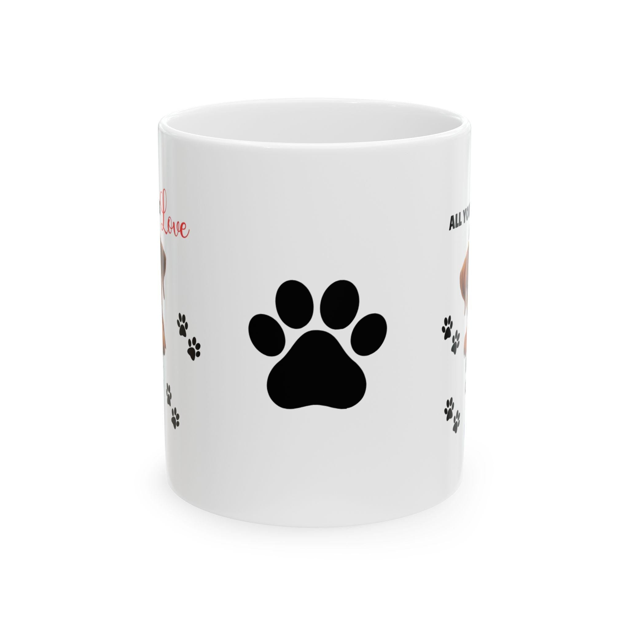 Personalised Boxer Dog Mug: Gift for Dog Lovers, 11oz Ceramic Coffee Cup Drinkware