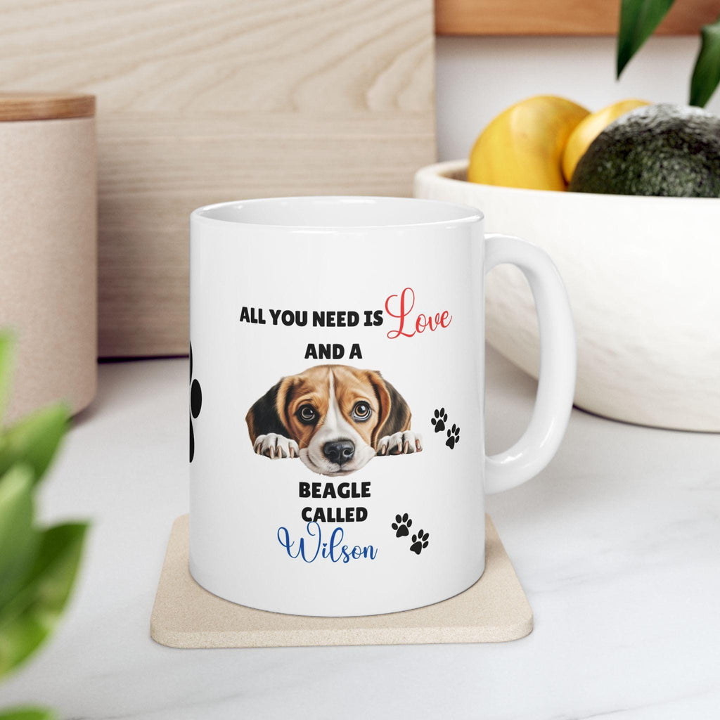 Personalised Beagle Mug: Dog Lover Gift