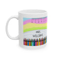 Personalised Teacher Mug, Crayon Design, Thank You Gift