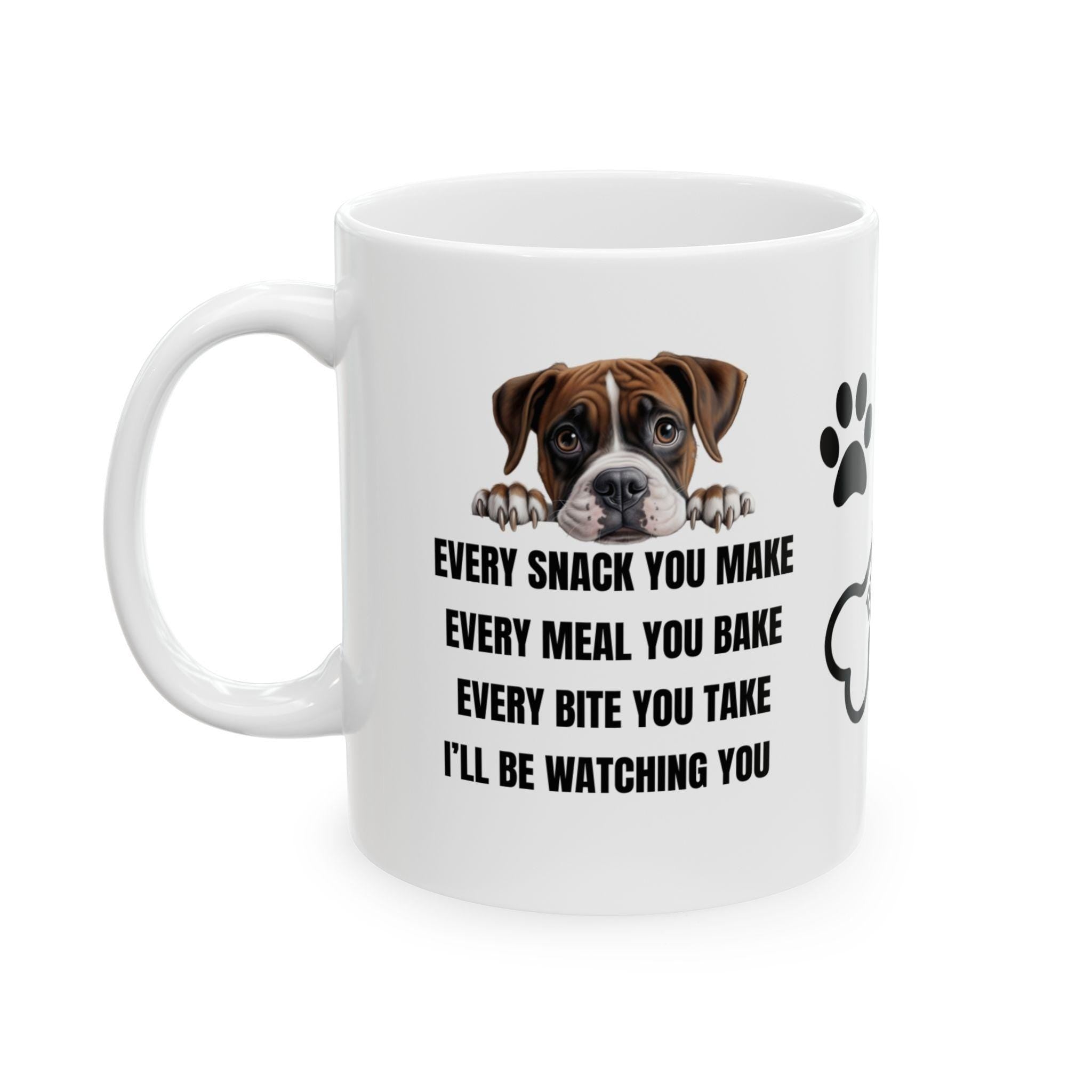 Boxer dog personalised i'll be watching you: Dog Lover Gift, funny