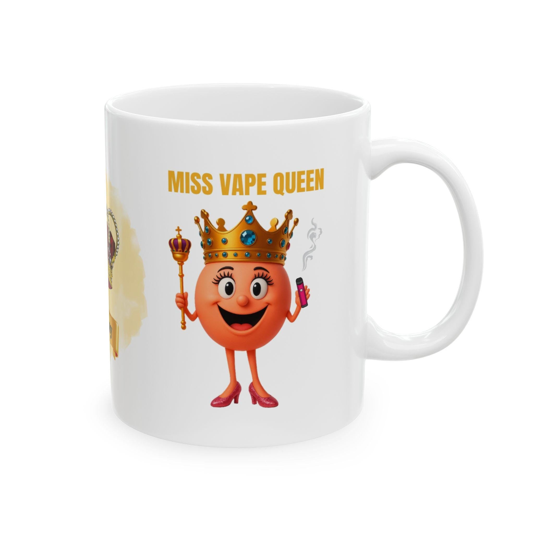 Miss Vape Queen Mug, Personalized Coffee Cup, Fun Gift