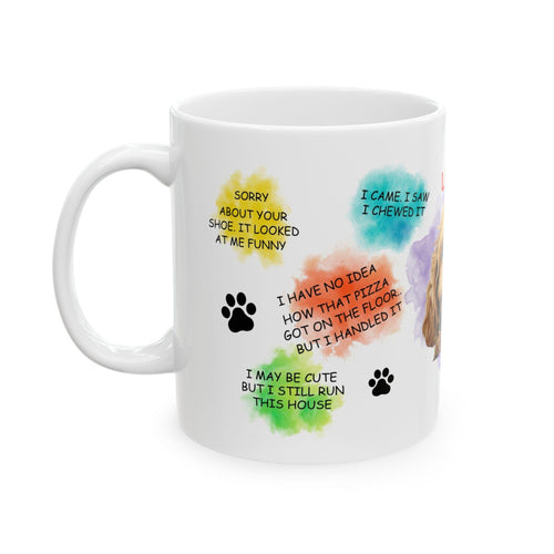 Cockapoo personalised funny dog quote Mug, Dog Lover Gift
