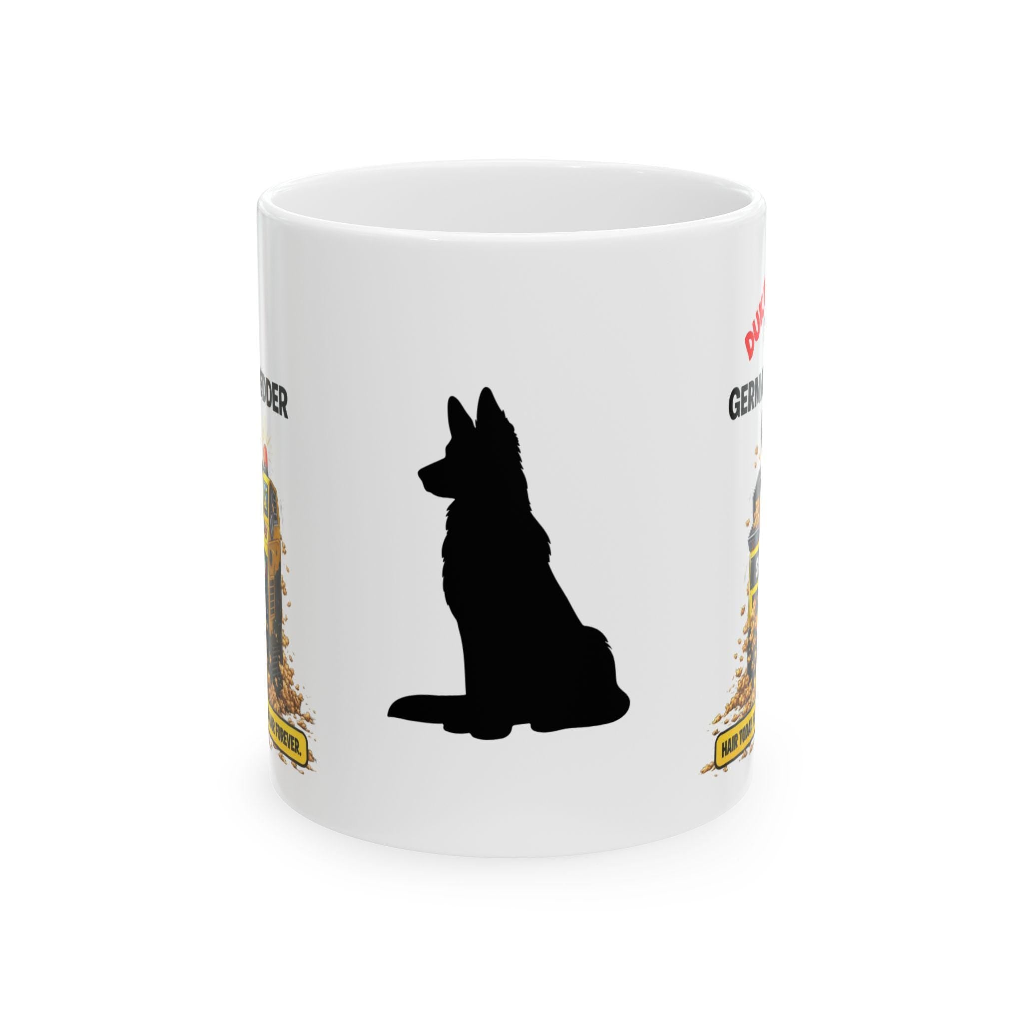 Personalised Funny German Shepherd Shredder Dog Joke Shred Hair 11oz Ceramic Cup