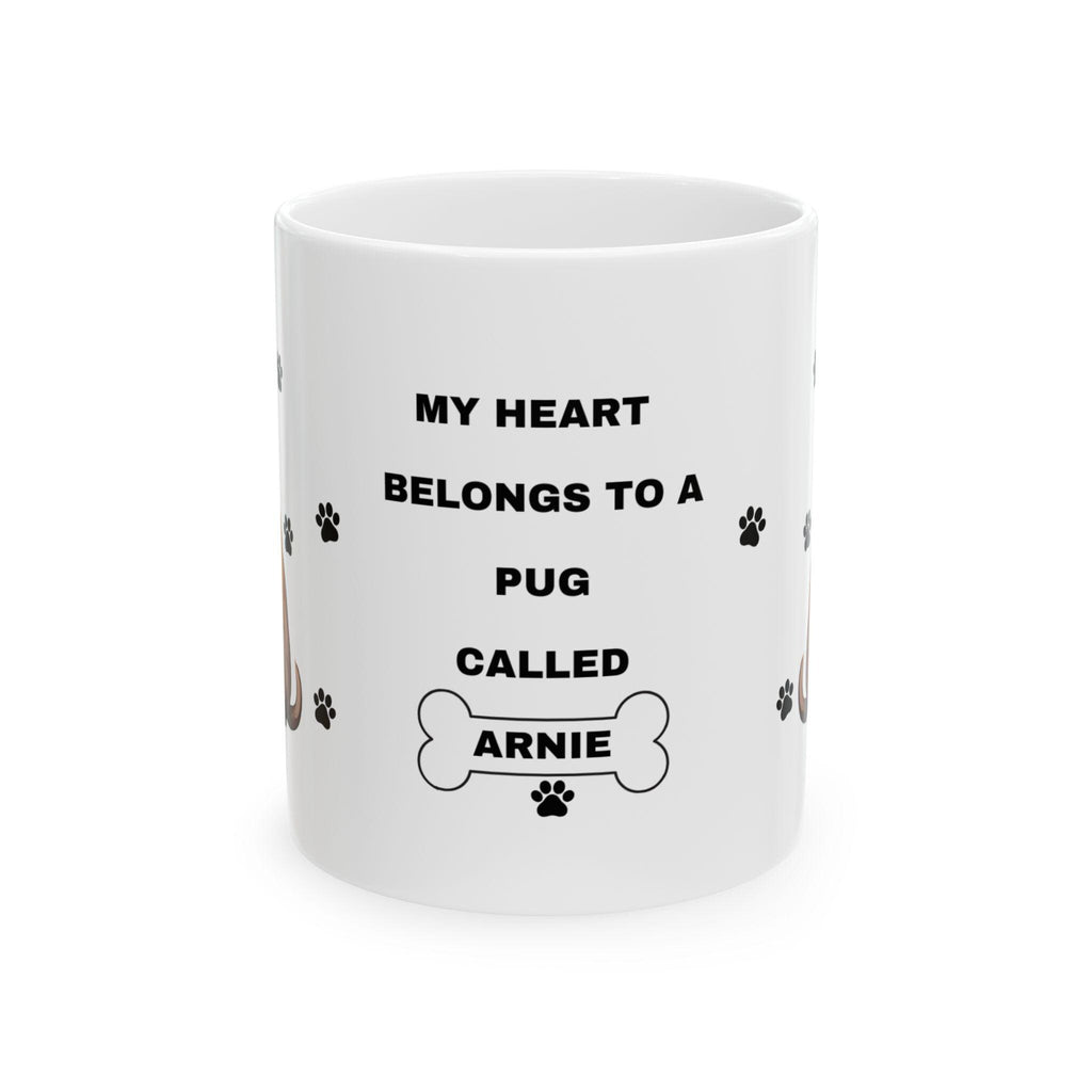 Personalised Pug Dog Mug: Gift for Dog Lovers