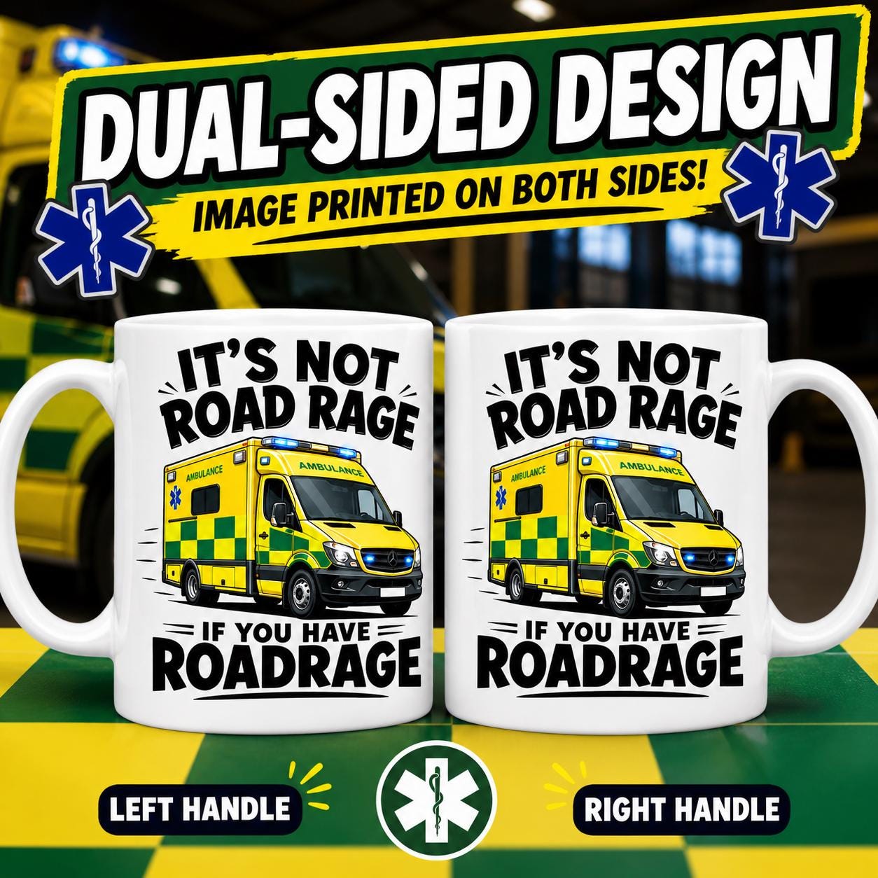 Personalised Funny Paramedic Work Joke Mug, Workplace, Hospital, Ambulance Driver, 11oz Ceramic Cup