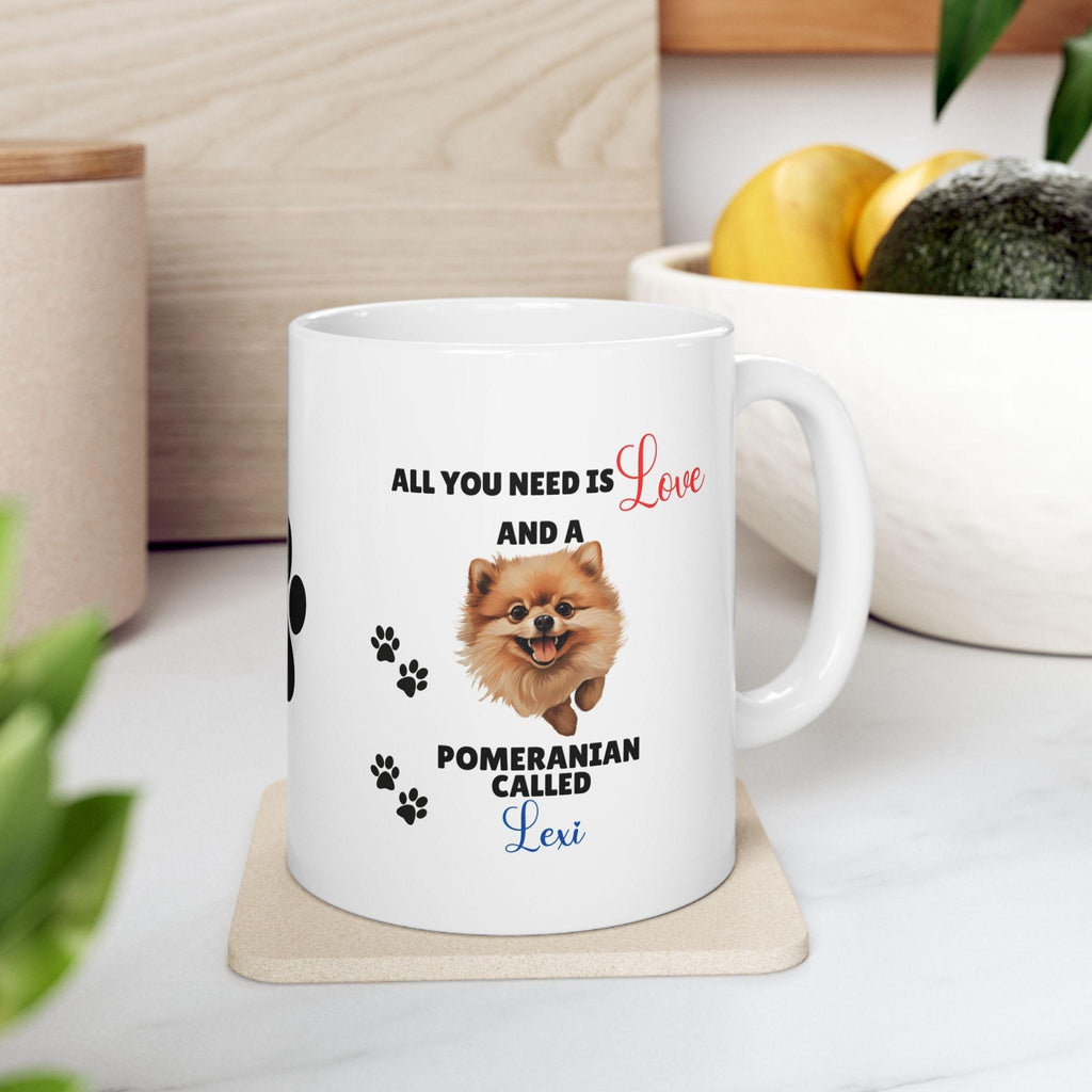 Personalised Pomeranian Mug: Dog Lover Gift
