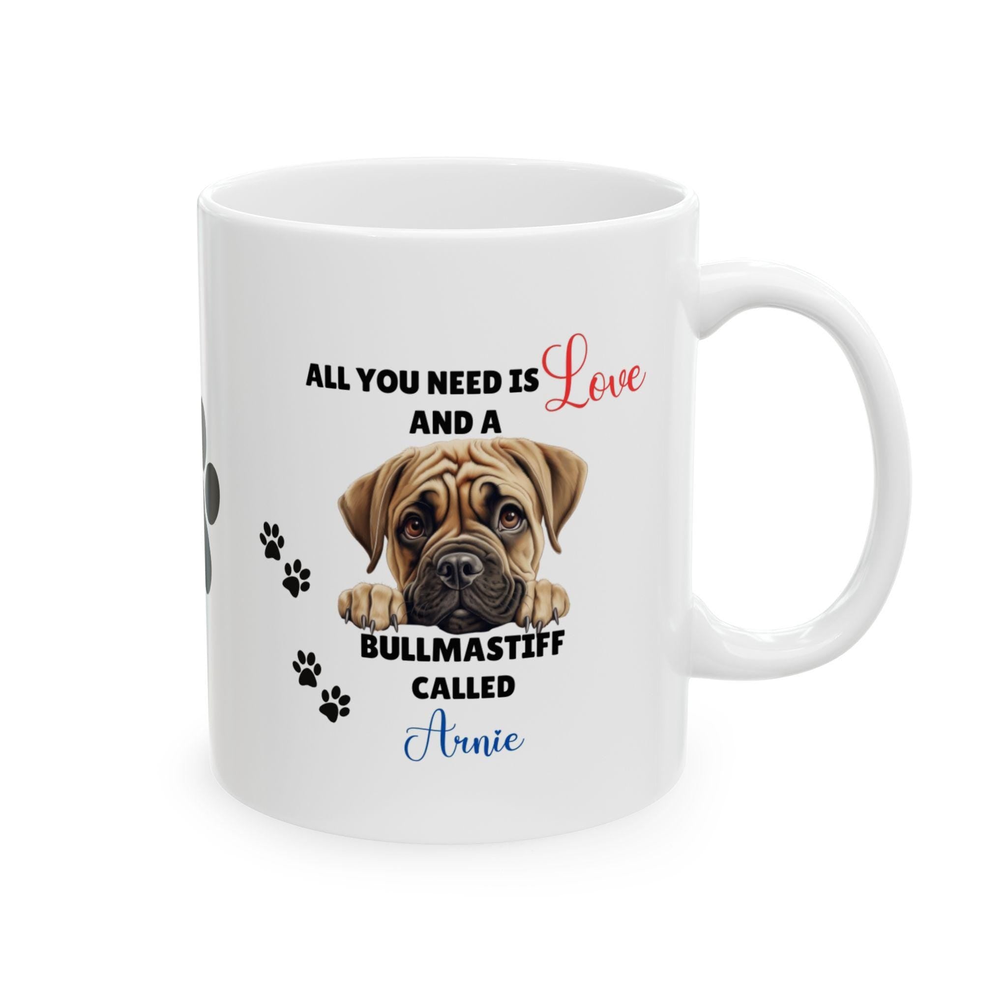 Personalised Bullmastiff Mug: Dog Lover Gift
