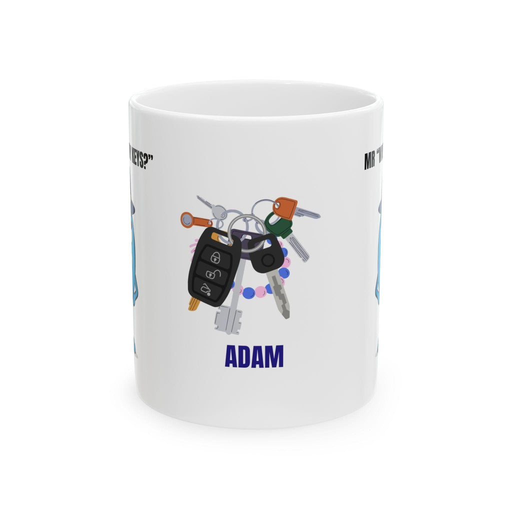 Mr. "Where's My Keys?" Mug, Personalised Funny Gift
