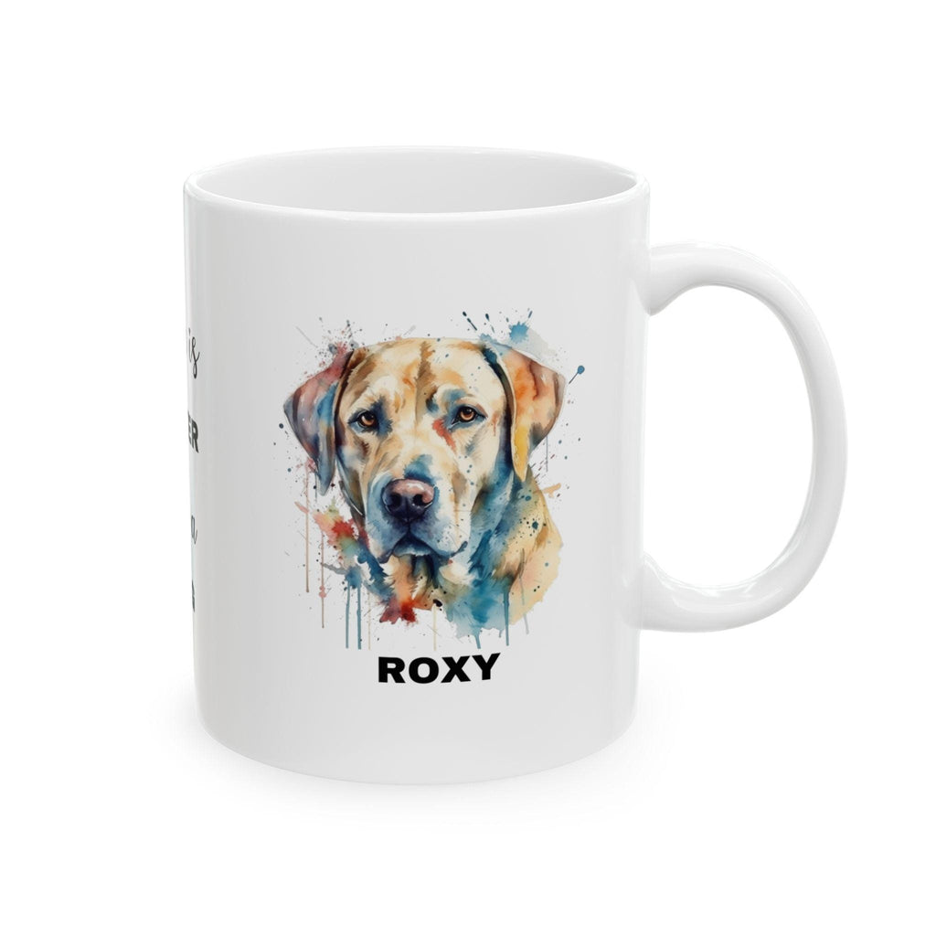 Personalised Labrador Mug: Watercolor Dog Lover Gift