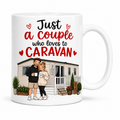 Personalised Funny Caravan Couple Mug – Static Caravan or Touring Caravan Design – Gift for Caravan Lovers – Camping Couple Coffee Mug – UK Made Ceramic Mug 11oz
