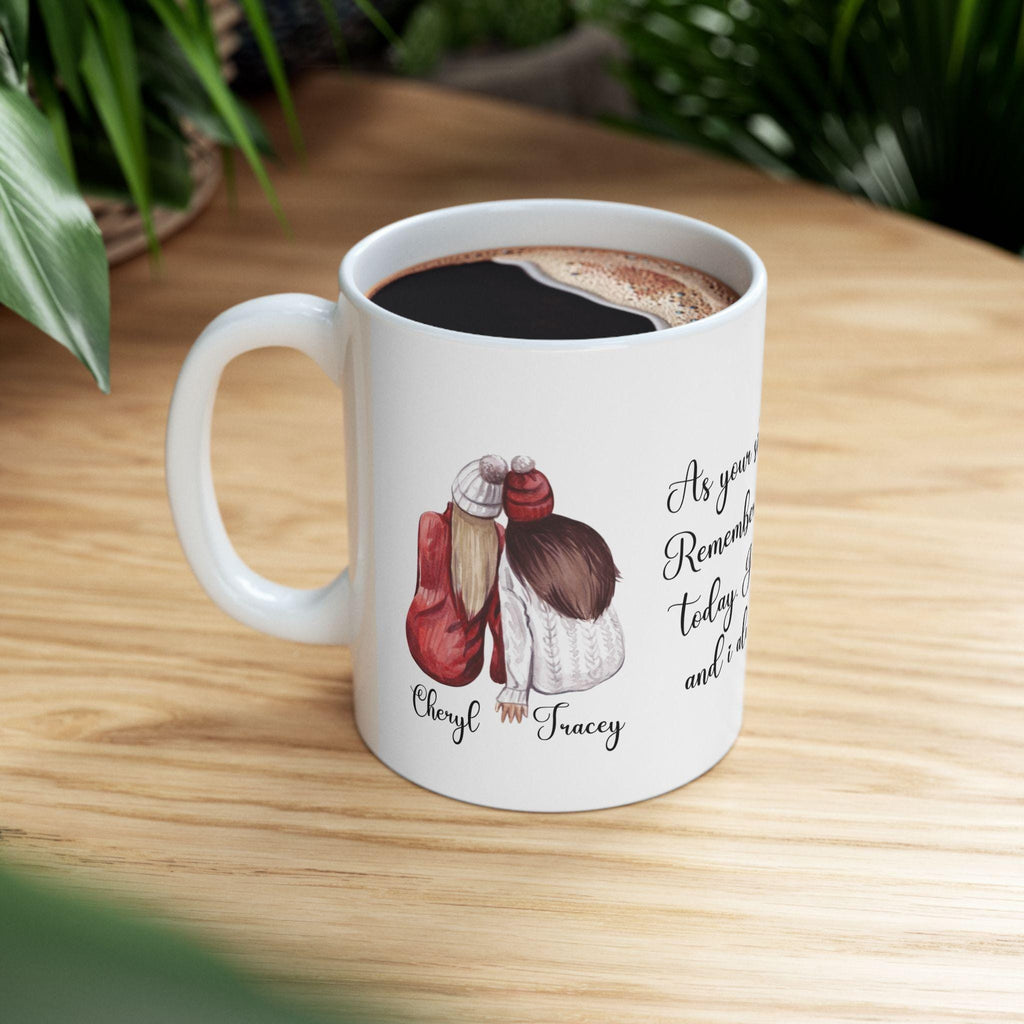 Personalized Sisters Mug, Best Friend Gift