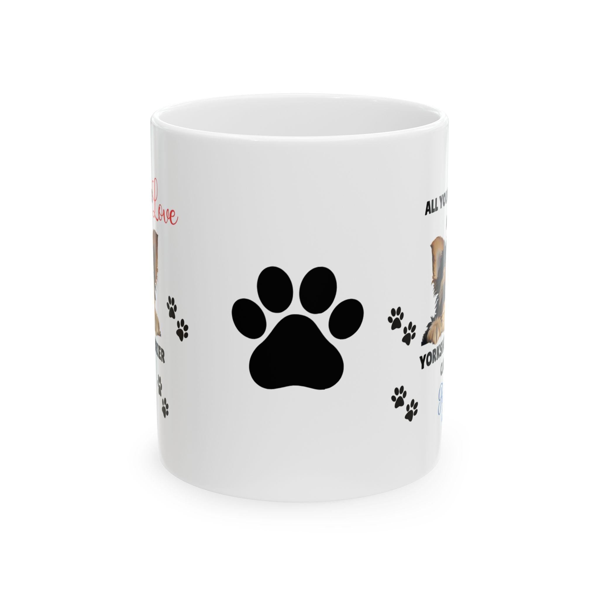Personalised Yorkshire Terrier Mug: Dog Lover Gift