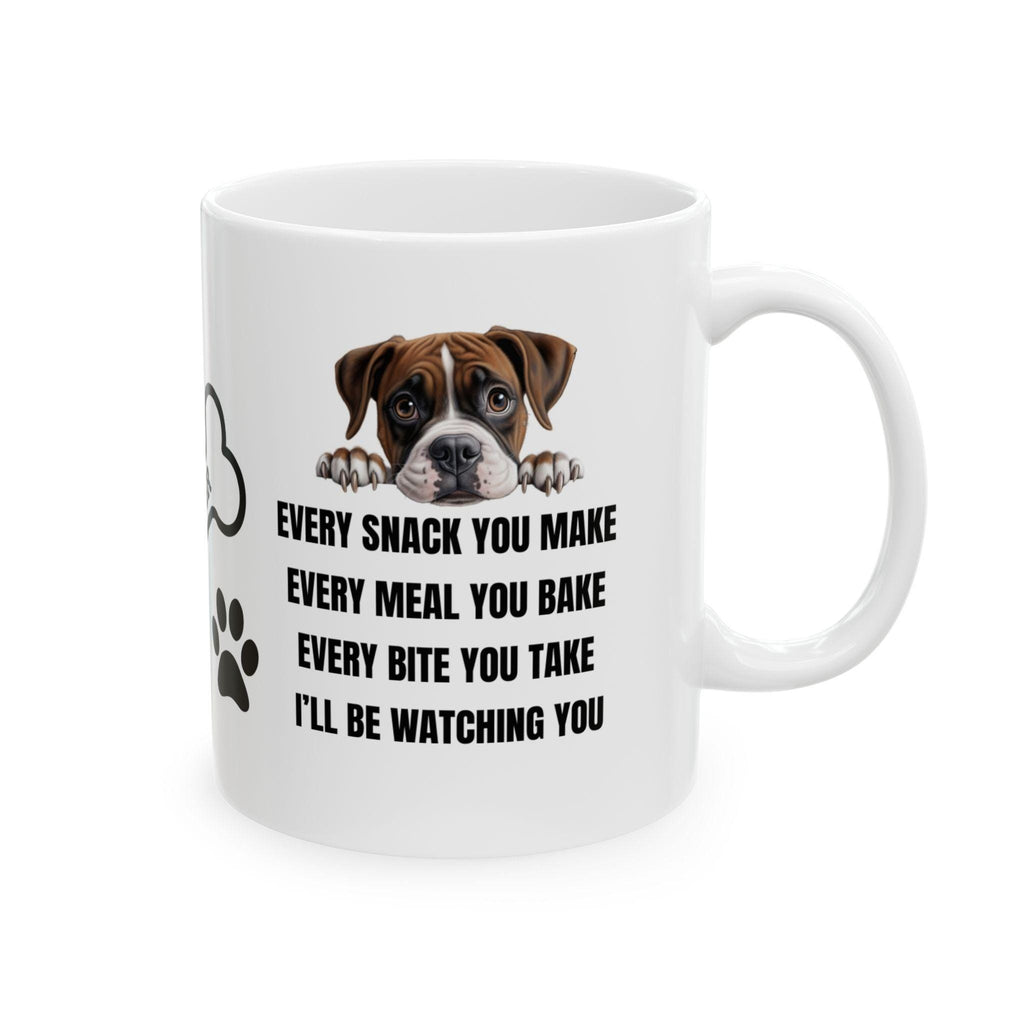 Boxer dog personalised i'll be watching you: Dog Lover Gift, funny