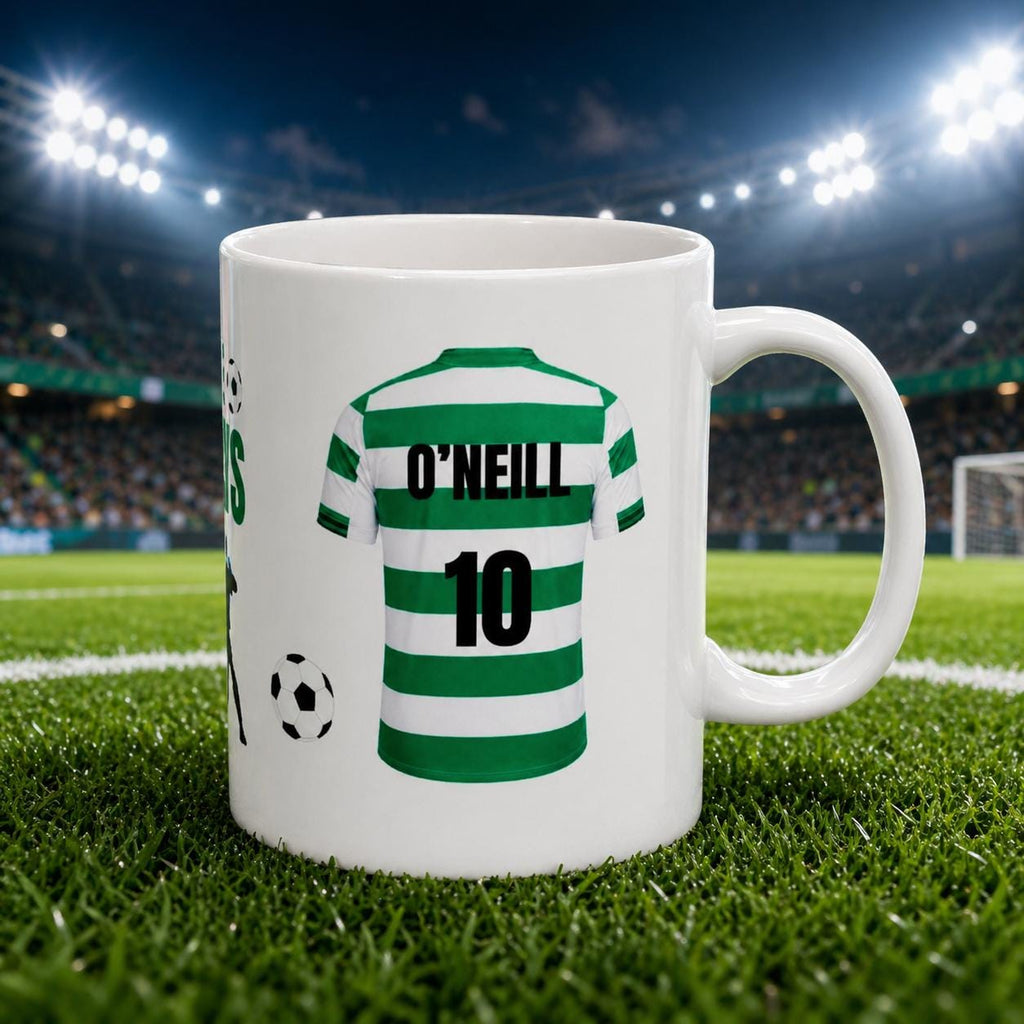 Celtic Themed Mug, THE BHOYS!, Personalised, Him, Her, Football, Gift, Xmas, Coffee, Tea, Birthday, cup