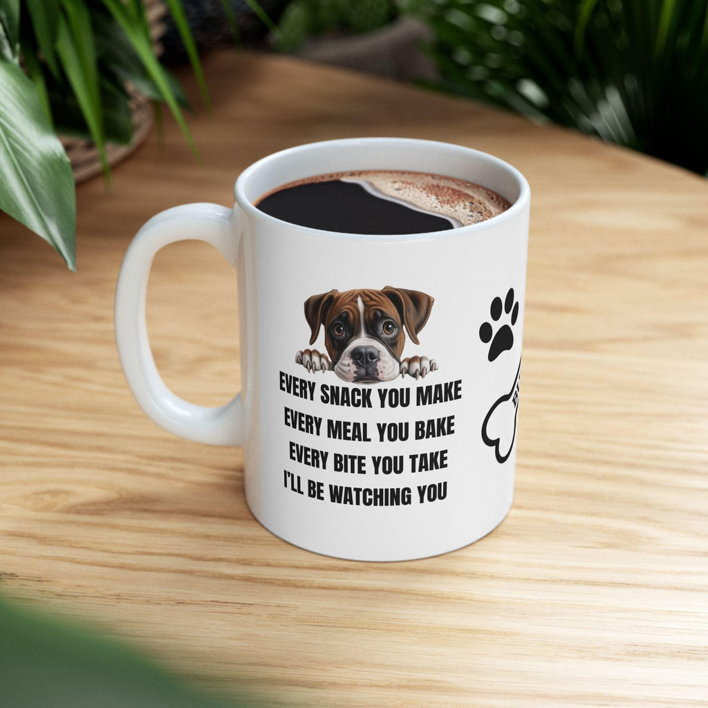 Boxer dog personalised i'll be watching you: Dog Lover Gift, funny