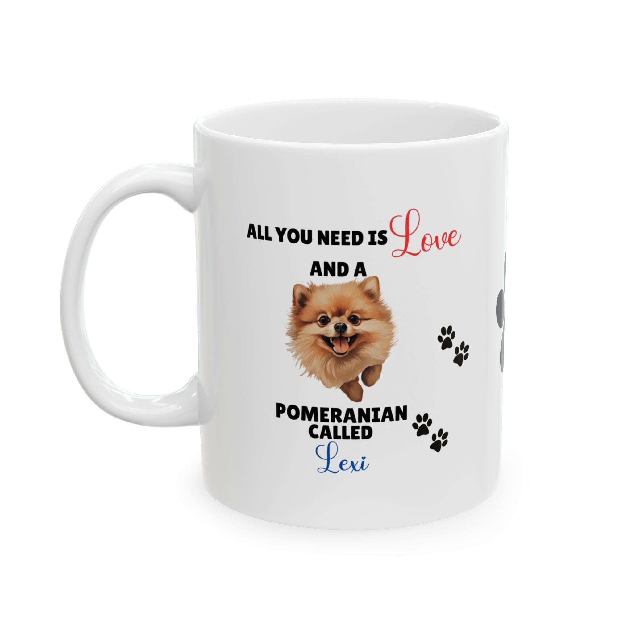 Personalised Pomeranian Mug: Dog Lover Gift