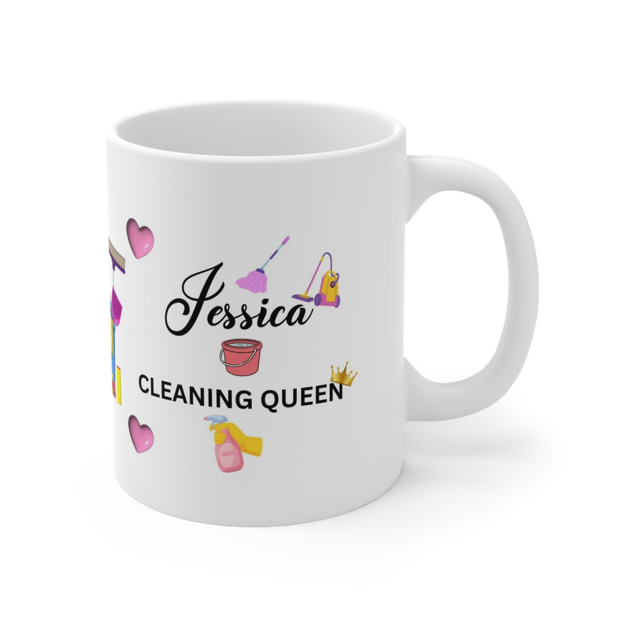 Cleaner , Novelty, Gift, Work, Fun, Cup, Ceramic, Coffee, Personalised, cleaning