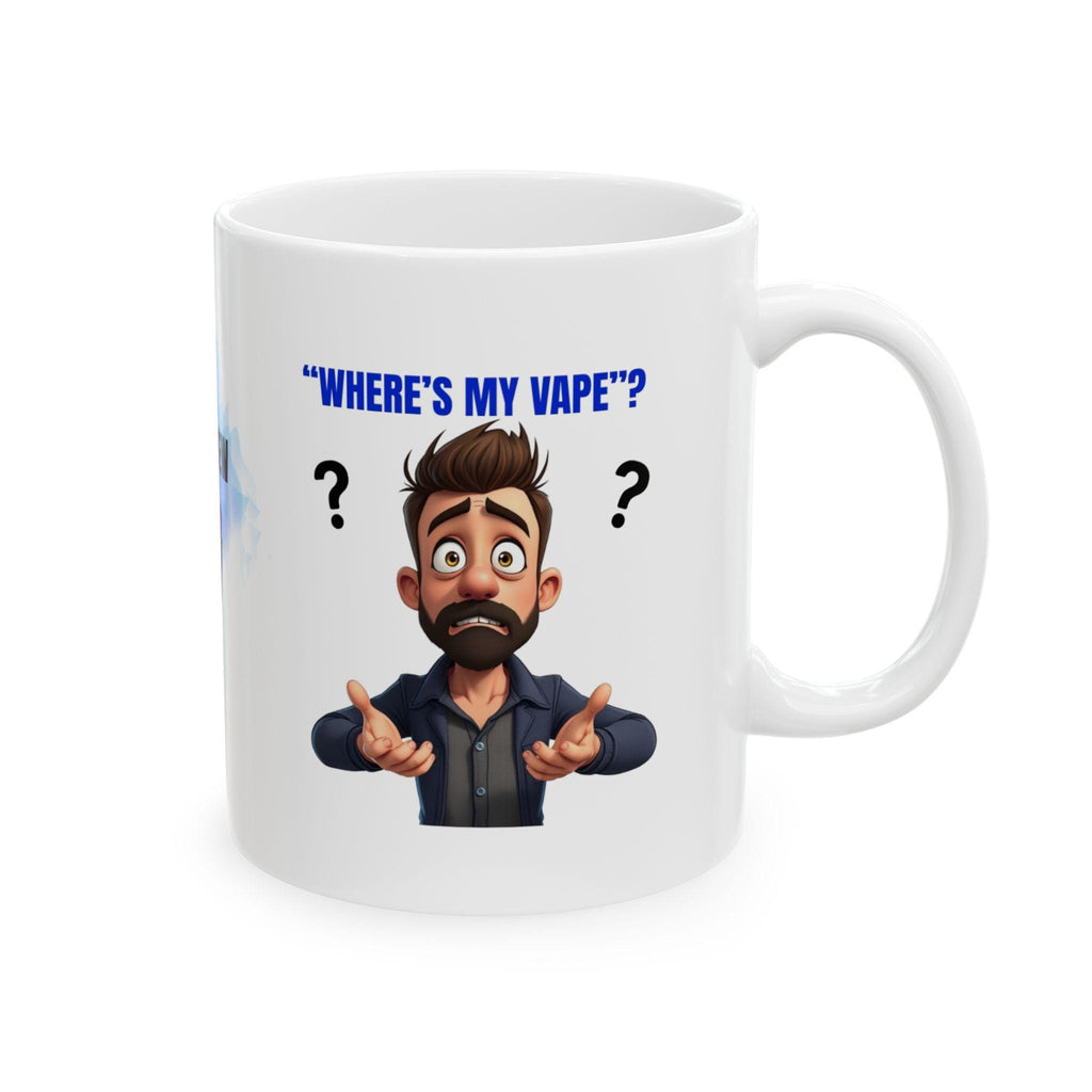 Personalised "Where's My Vape?" Mug, Funny Gift