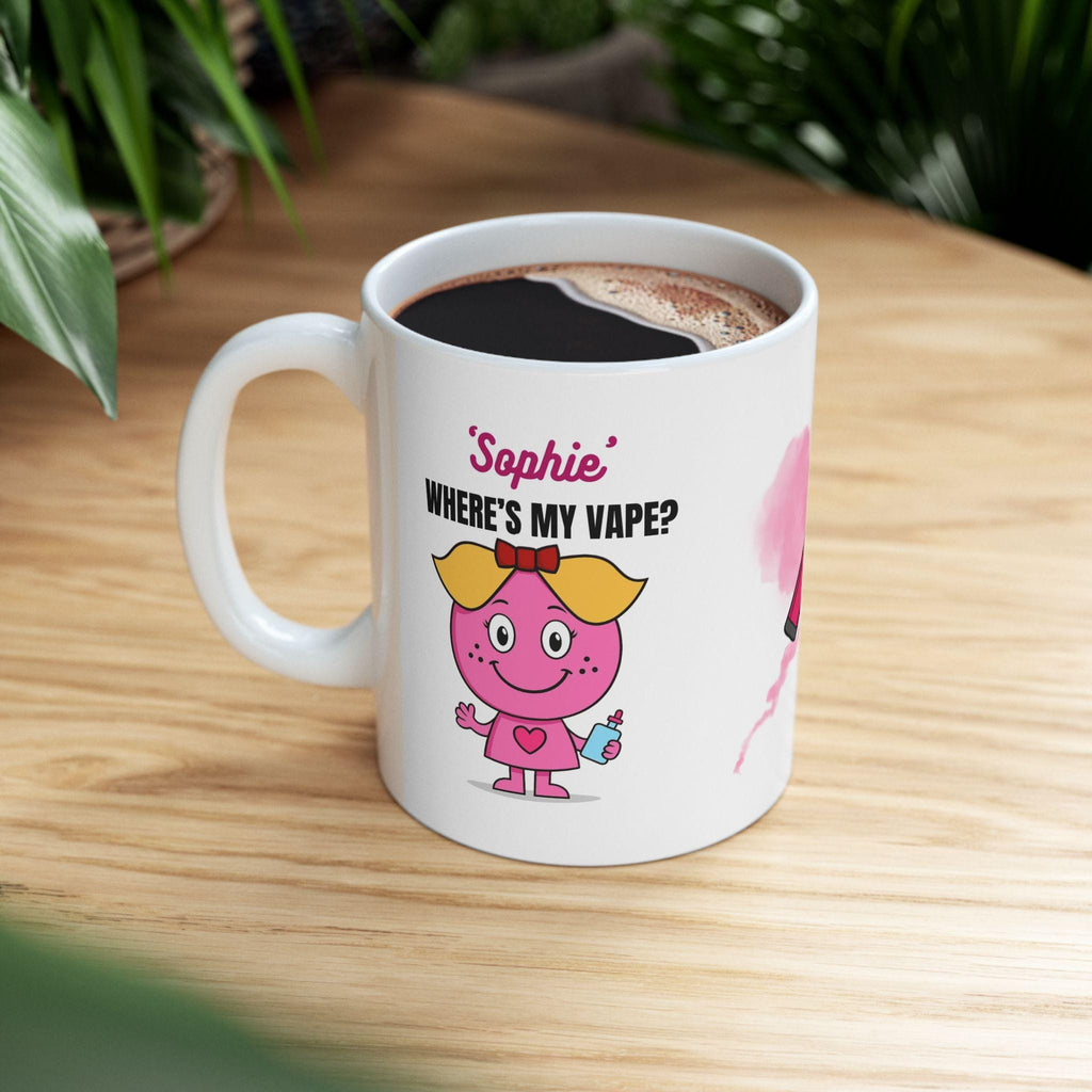 Personalised Where's My Vape Mug: Novelty Gift