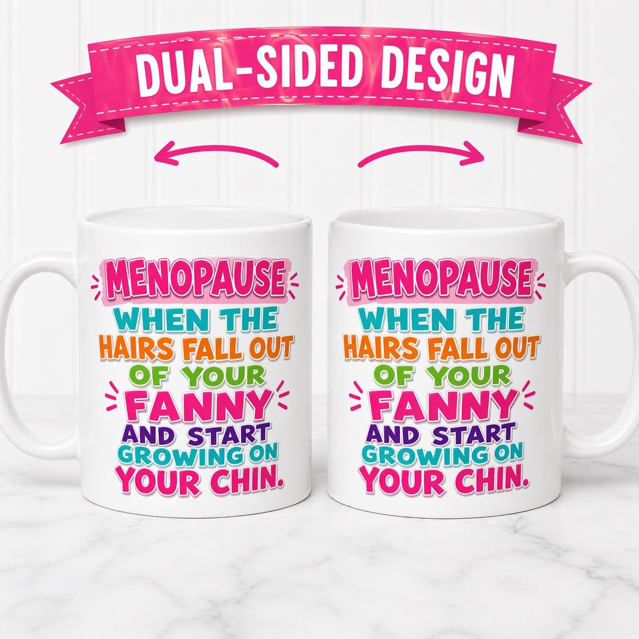 Mug, Menopause, Funny, Hilarious, Novelty, Gift, Woman, Jokes, Fun, Cup, Ceramic, Coffee,