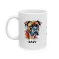 Personalised Boxer Dog Mug: Watercolor Pet Portrait Gift
