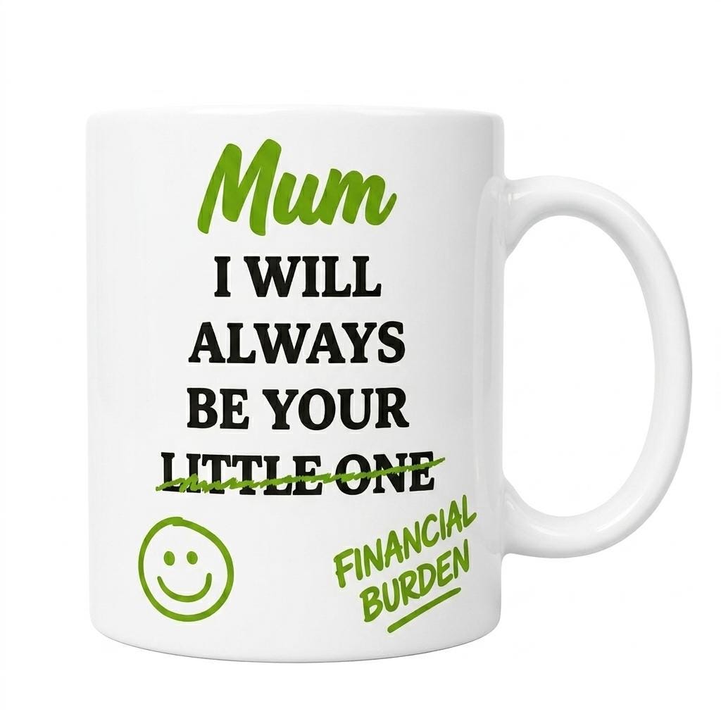 Funny Mothers Mums Mug, I Will Always Be Your Financial Burden, Joke Cup 11oz