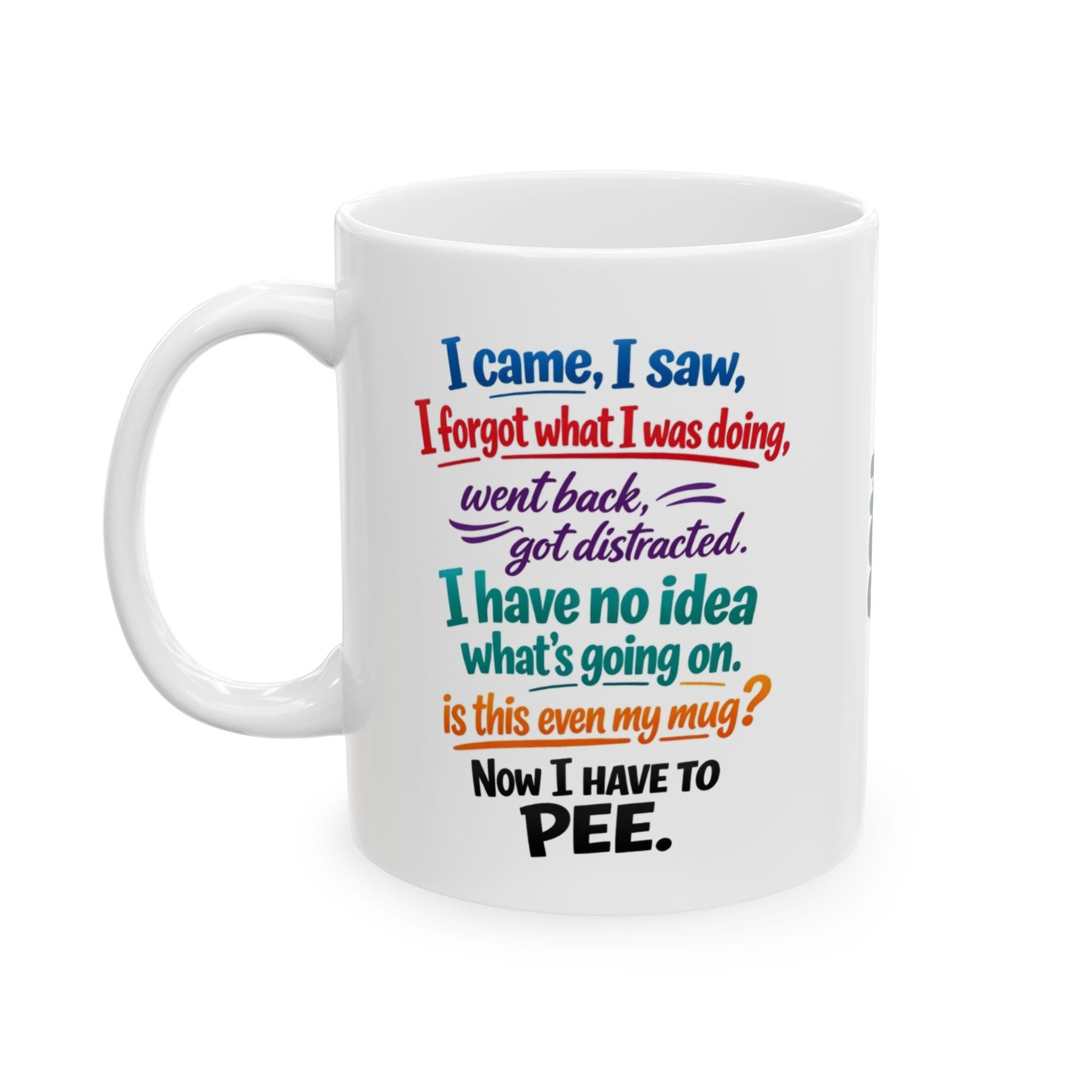 Personalised funny forgetful mug, banter, 11oz cup, Quote.