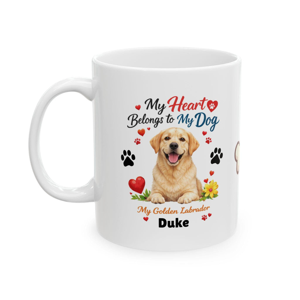 Labrador dog mug, personalised