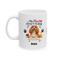 Personalized Cocker Spaniel Mug, My Heart Belongs To My Dog