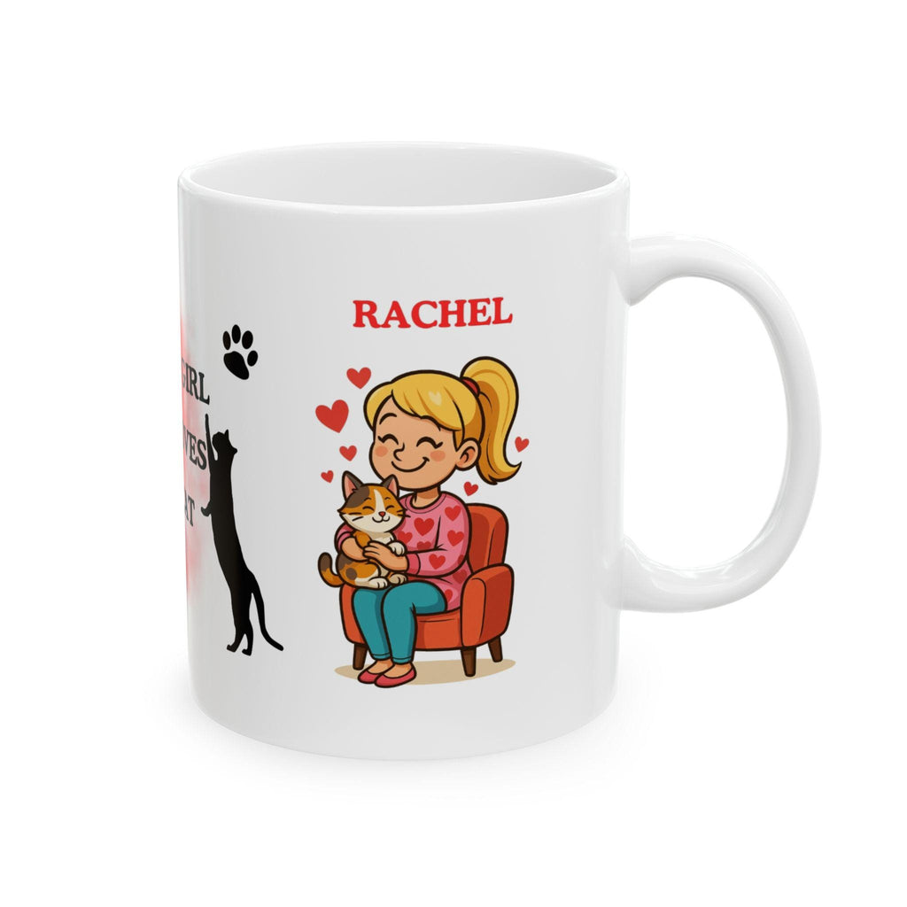 Just a girl who loves her cat mug, personalised