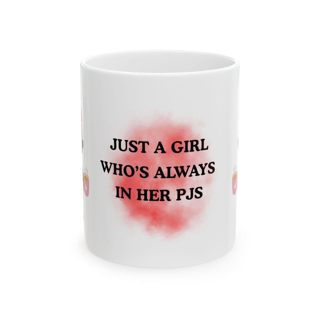 Just a girl who's always in her pjs, personalised, gift, nightwear.