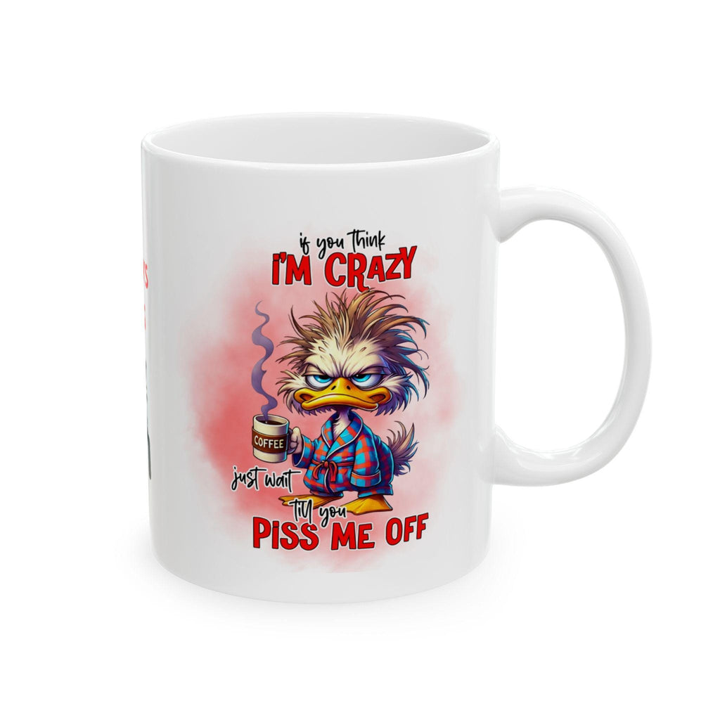 Personalised Duck Coffee Mug, Sarcastic Novelty Gift
